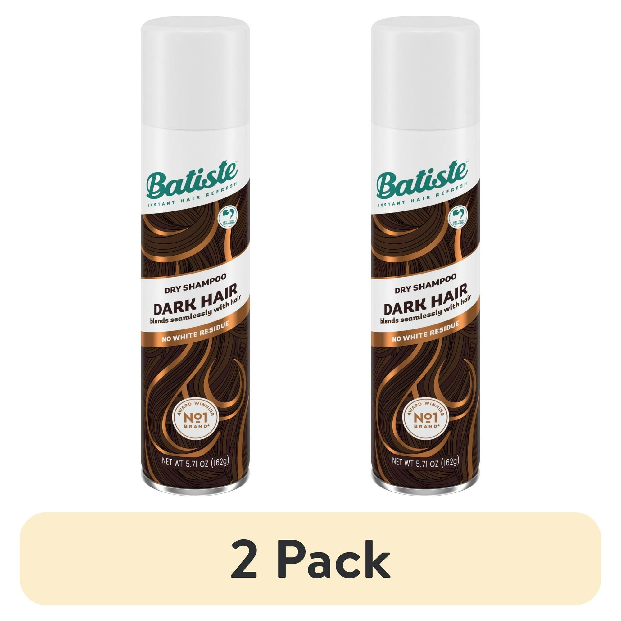 Batiste Dry Shampoo for Dark Hair, Refresh Hair and Absorb Oil Between Washes, Waterless Shampoo for Added Hair Texture and Body, 5.71 oz Dry Shampoo Bottle