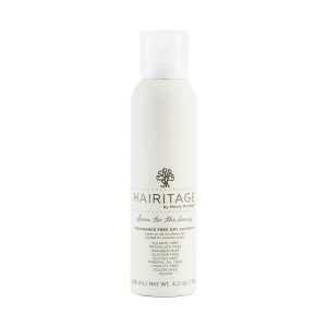 Hairitage Fragrance Free Dry Shampoo for Sensitive Scalp, Sulfate Free and Vegan, 4.2 oz
