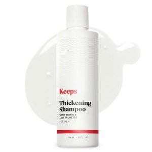 Keeps Hair Regrowth Treatment Mens Shampoo for Fuller, Thicker Looking Hair, 8 oz – Thinning and Hair Growth Shampoo for Men